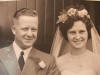 Jacob en Marie op hun trouwdag in 1953